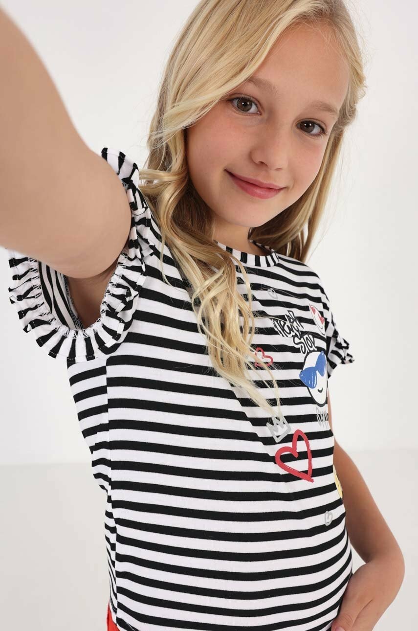 Дитяча футболка Mayoral колір чорний Дитяча футболка Mayoral колір чорний