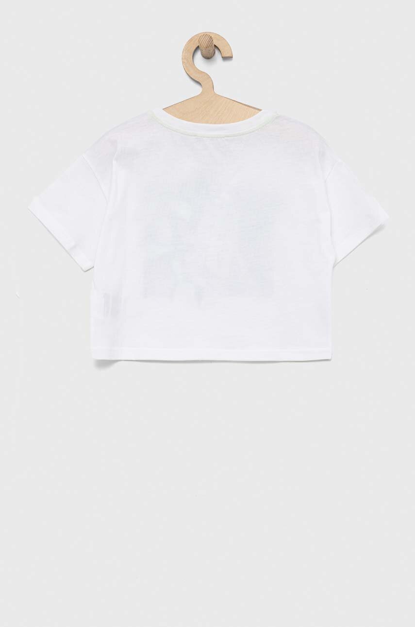 Детская хлопковая футболка Sisley цвет белый Детская хлопковая футболка Sisley цвет белый