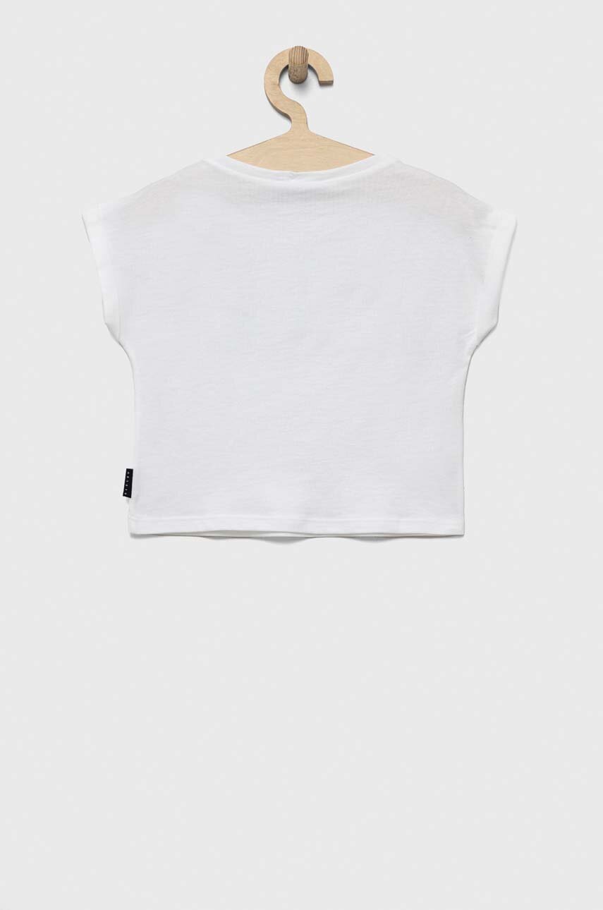 Дитяча бавовняна футболка Sisley колір білий Дитяча бавовняна футболка Sisley колір білий