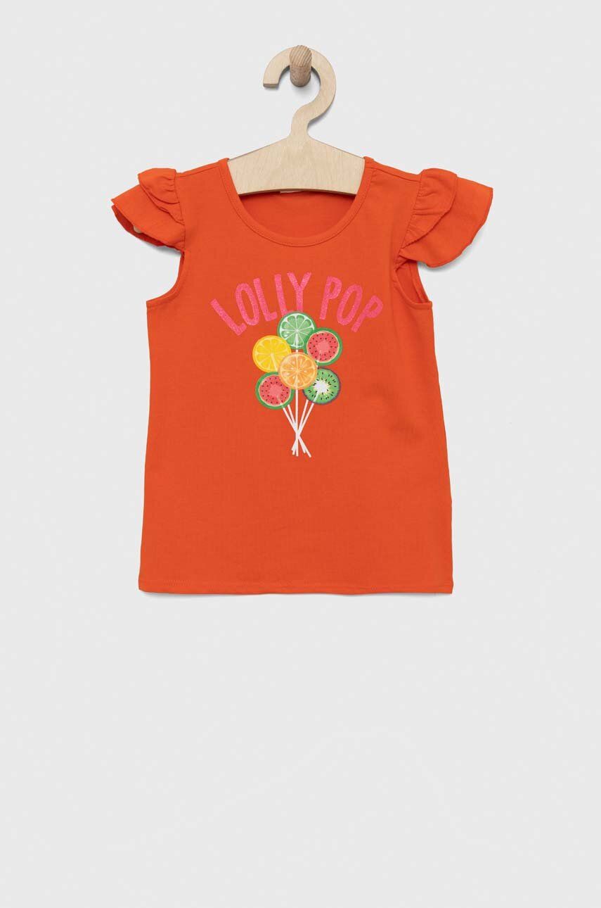 Levně Dětské tričko Birba&Trybeyond oranžová barva