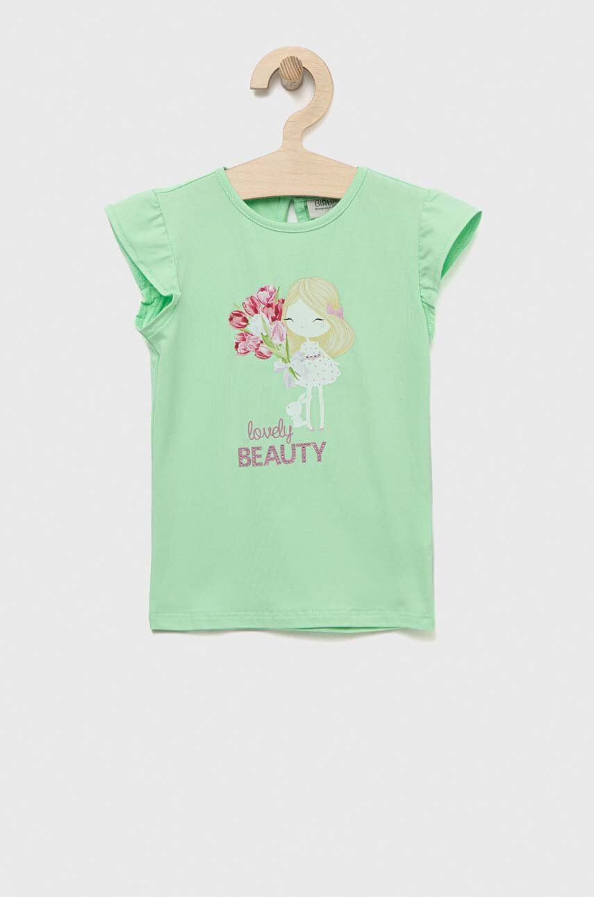 E-shop Kojenecké tričko Birba&Trybeyond zelená barva