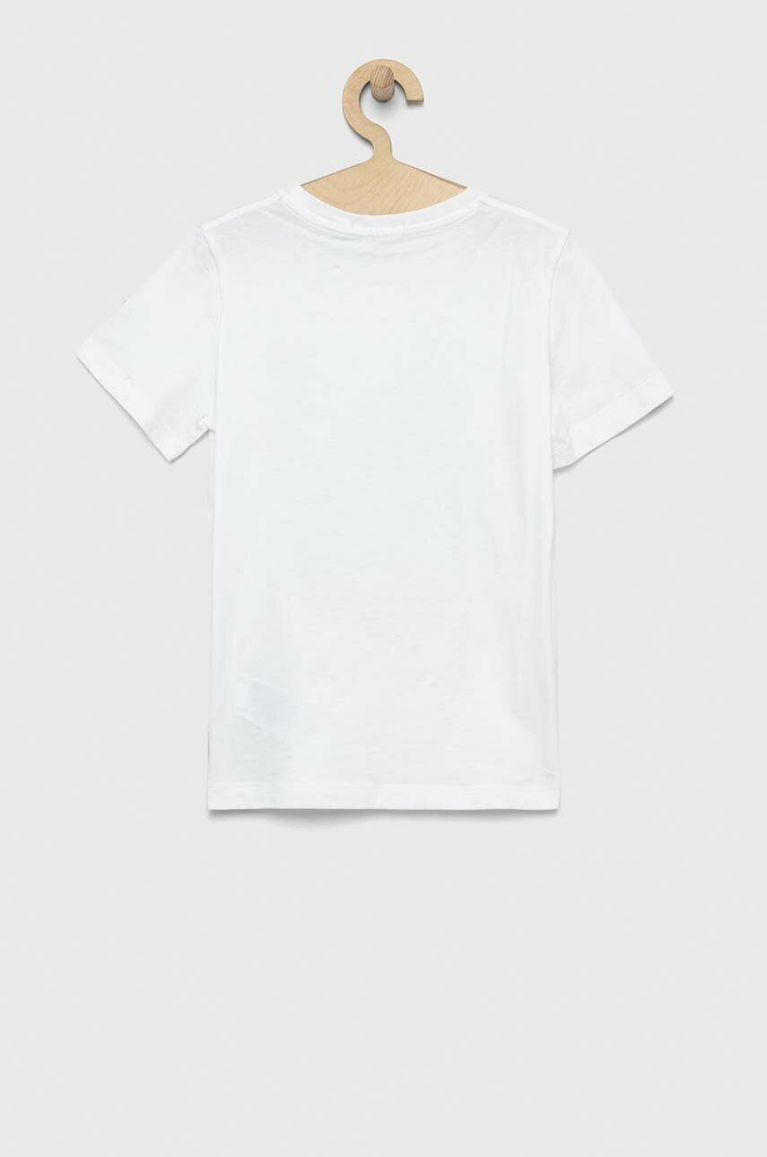 Детская хлопковая футболка Calvin Klein Jeans цвет белый Детская хлопковая футболка Calvin Klein Jeans цвет белый