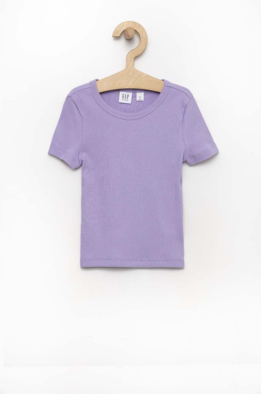 

Детска памучна тениска GAP в лилаво, Виолетов