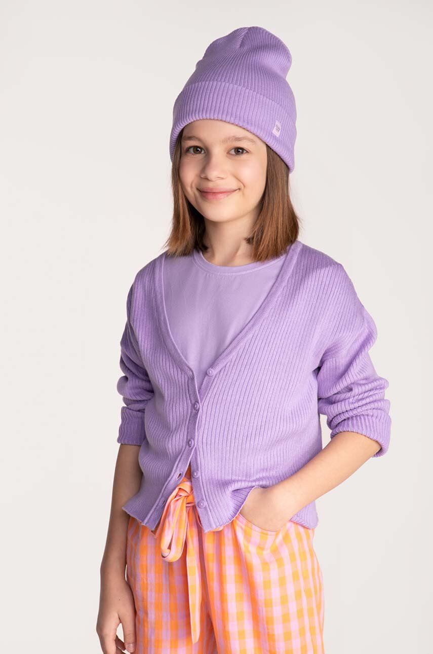 Dětské tričko Coccodrillo fialová barva - fialová -  95 % Bavlna
