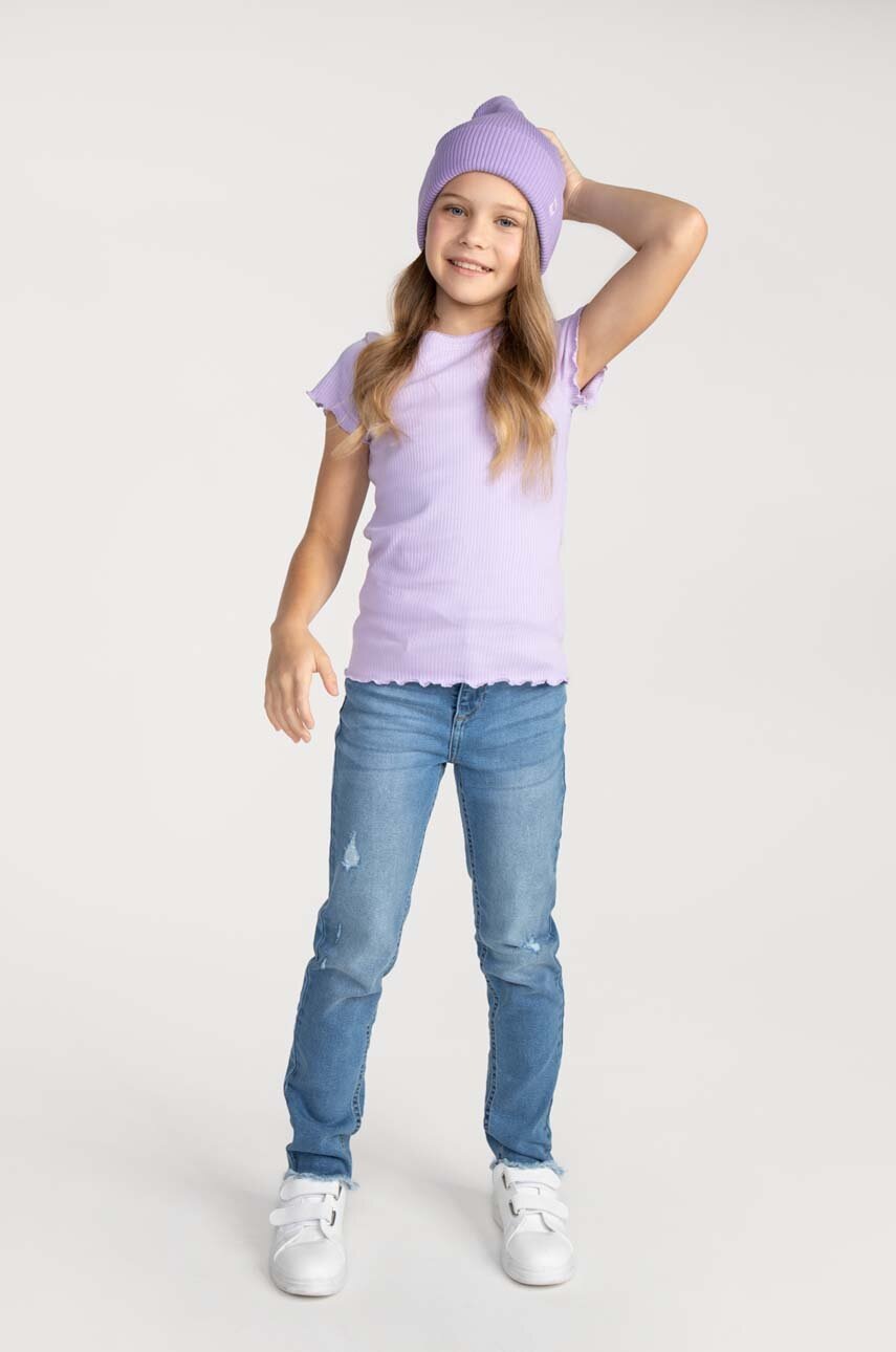 Детская футболка Coccodrillo цвет фиолетовый Детская футболка Coccodrillo цвет фиолетовый