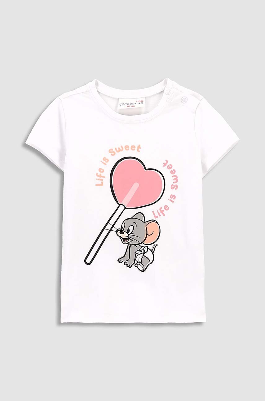 Детская футболка Coccodrillo x Tom And Jerry цвет белый Детская футболка Coccodrillo x Tom And Jerry цвет белый