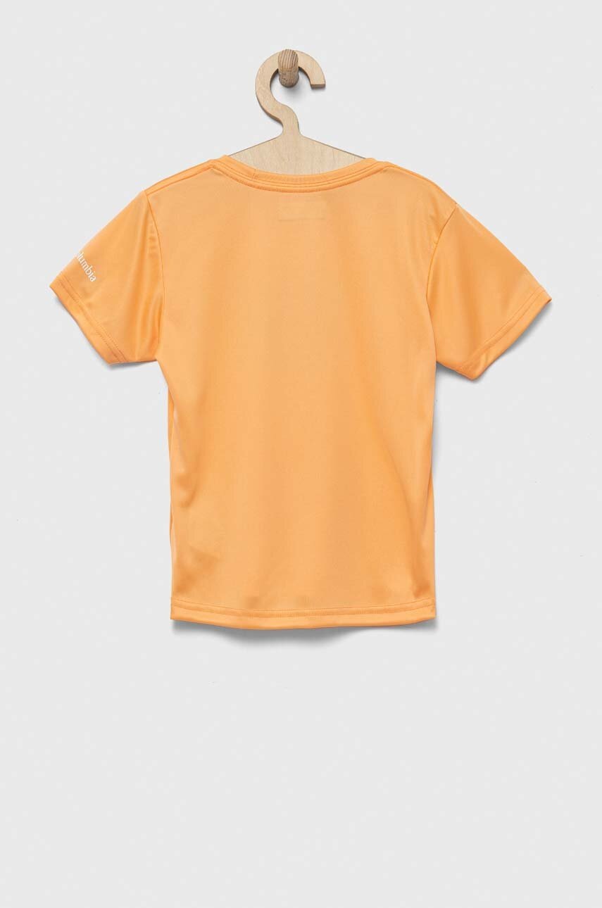 Дитяча футболка Columbia Mirror Creek Short Sleeve Graphic Shirt колір помаранчевий
