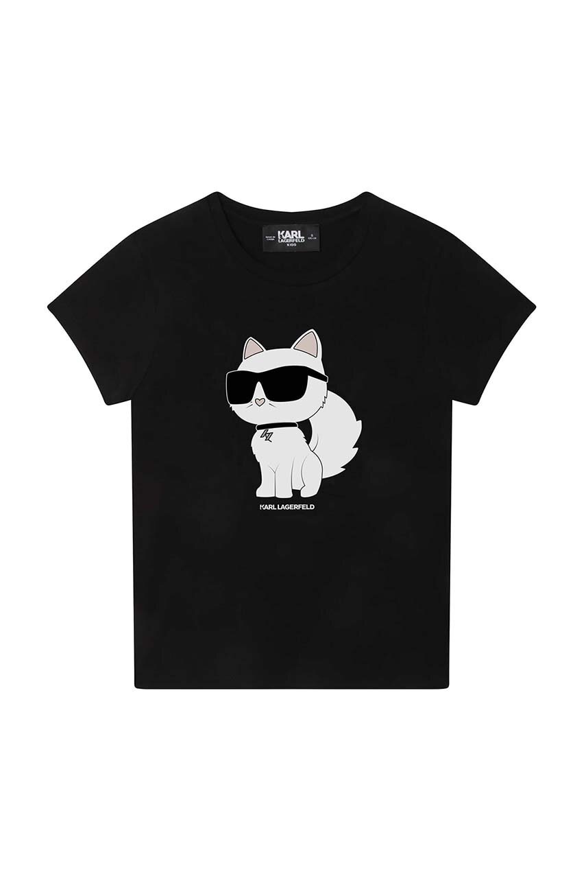 

Детская футболка Karl Lagerfeld цвет чёрный
