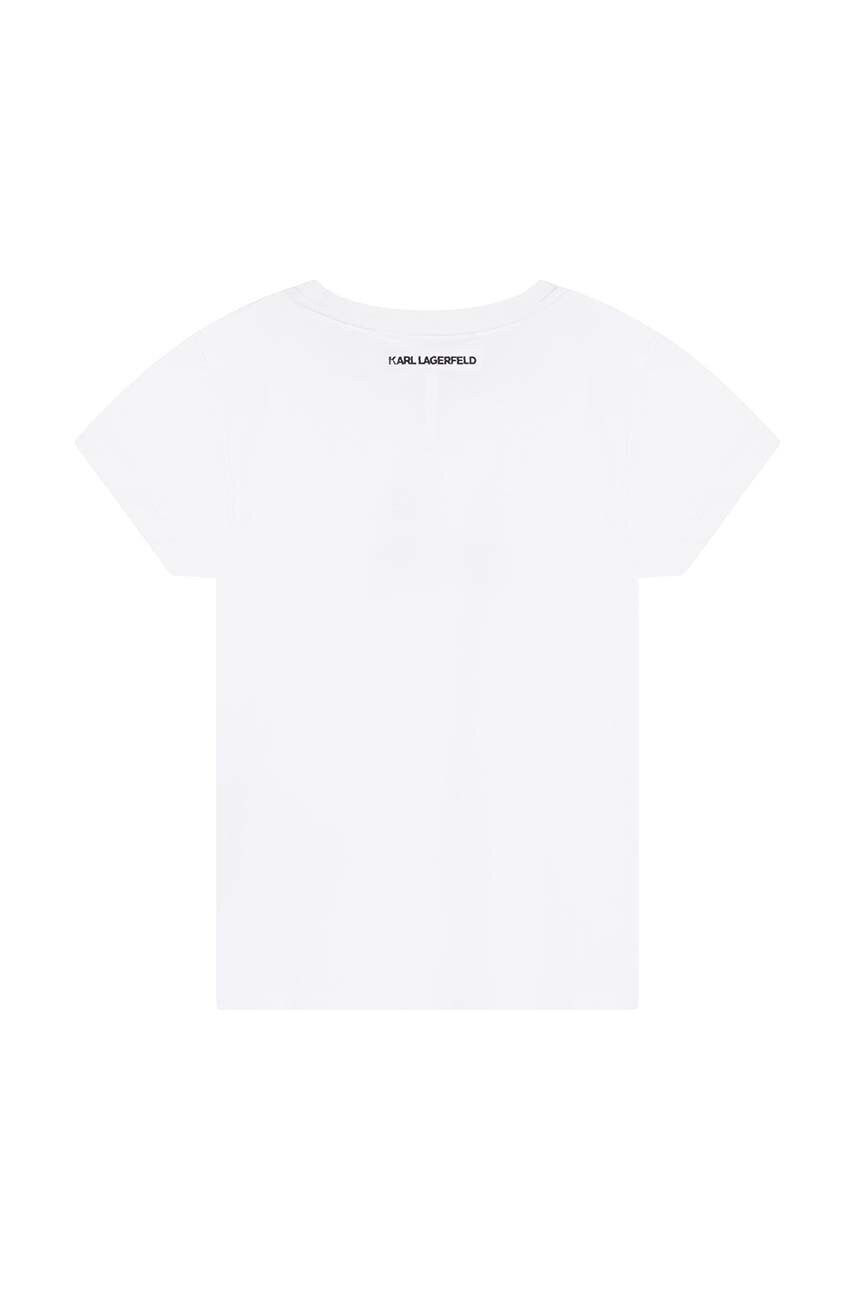 

Дитяча футболка Karl Lagerfeld колір білий