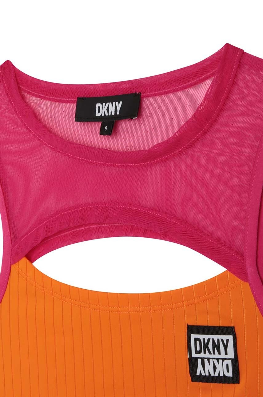 Детский топ Dkny цвет оранжевый