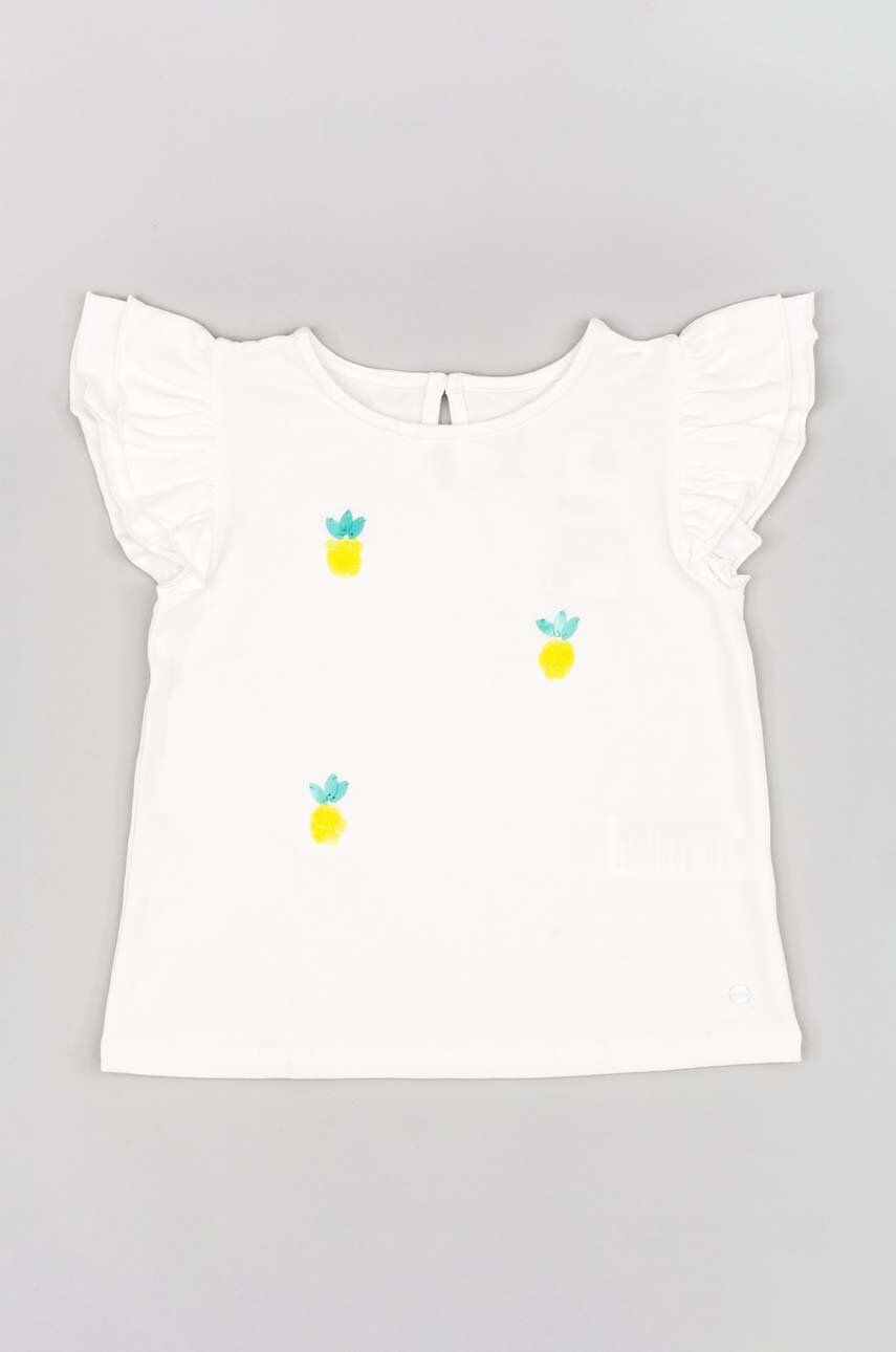 Dětské tričko zippy bílá barva - bílá -  95 % Bavlna
