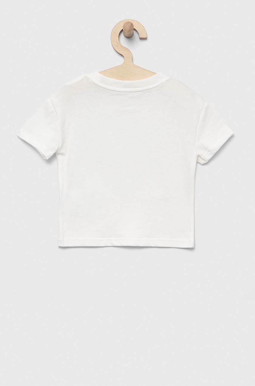 Детская хлопковая футболка GAP цвет белый