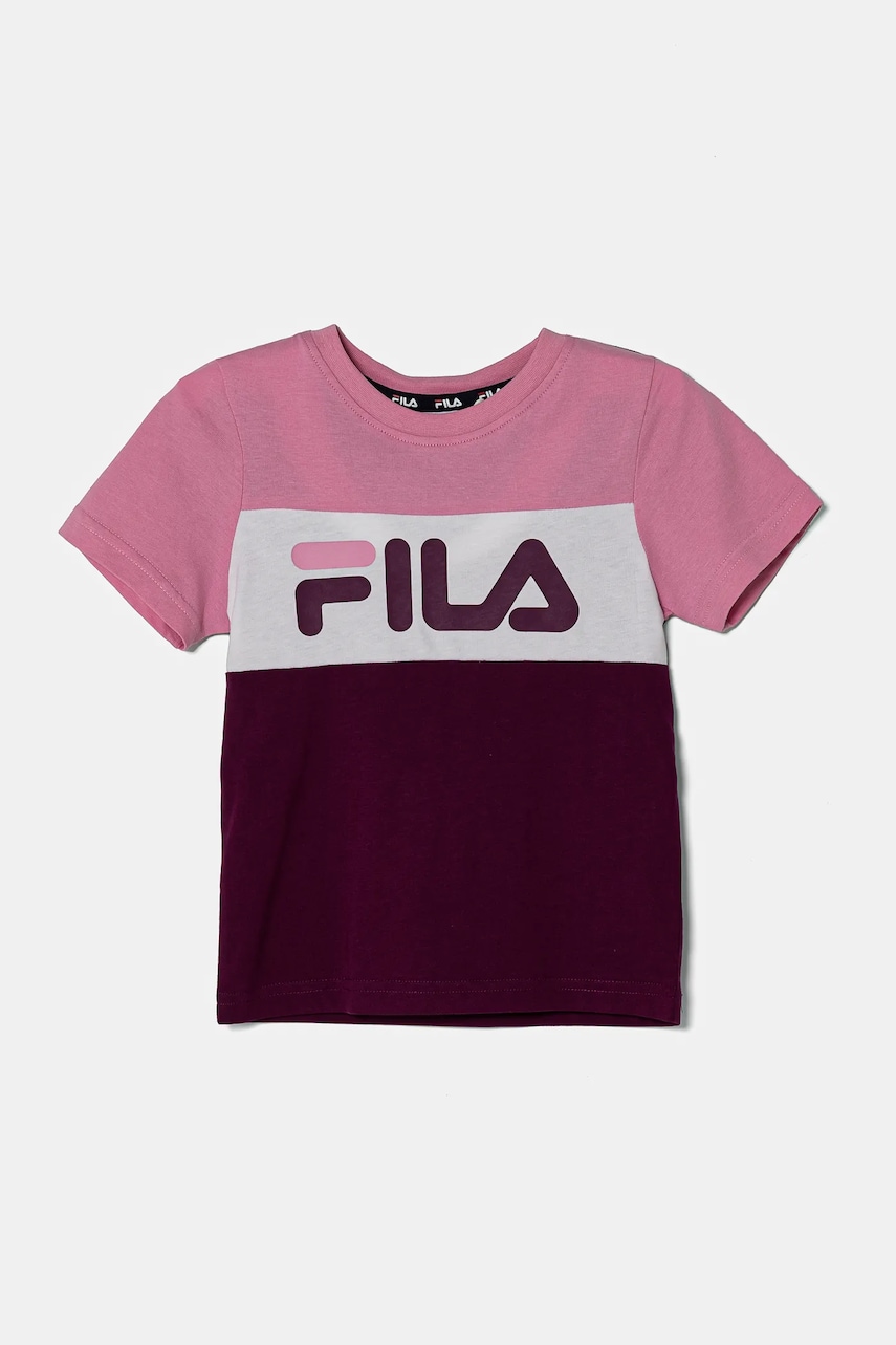 Fila tricou de bumbac pentru copii culoarea roz, modelator Fila tricou de bumbac pentru copii culoarea roz, modelator