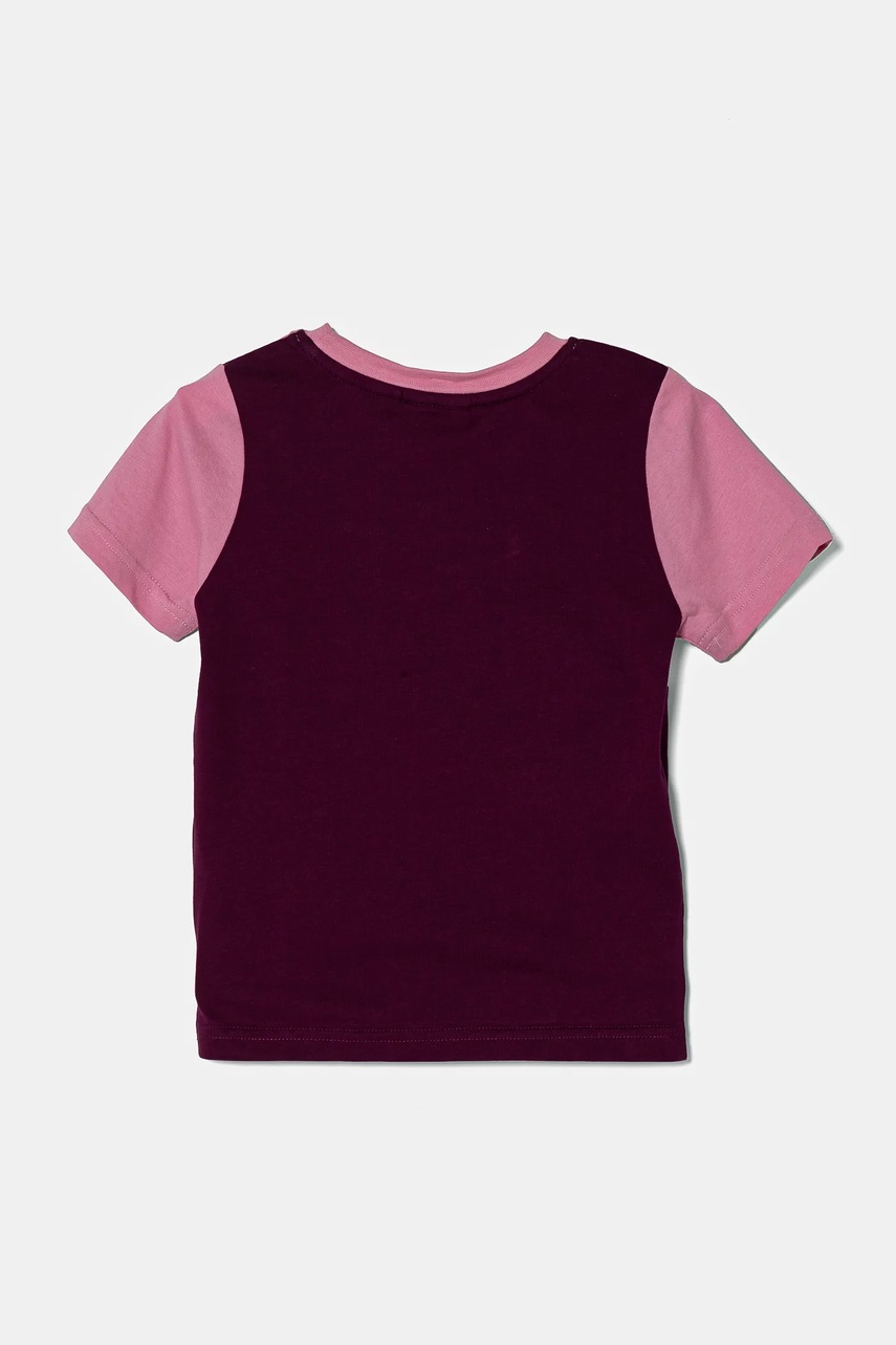 Детская хлопковая футболка Fila цвет розовый узорный Детская хлопковая футболка Fila цвет розовый узорный