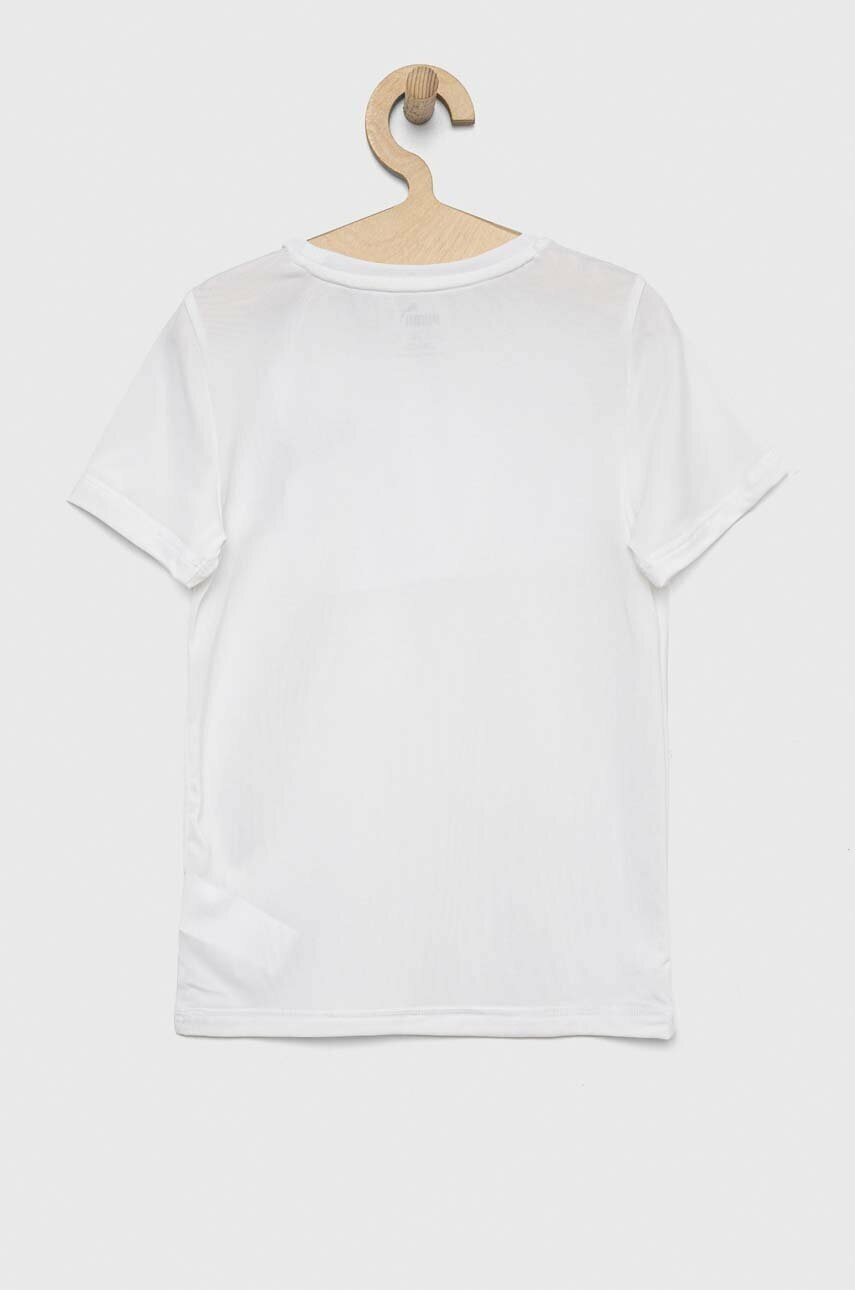 Детская футболка Puma ACTIVE Small Logo Tee B цвет белый с принтом Детская футболка Puma ACTIVE Small Logo Tee B цвет белый с принтом