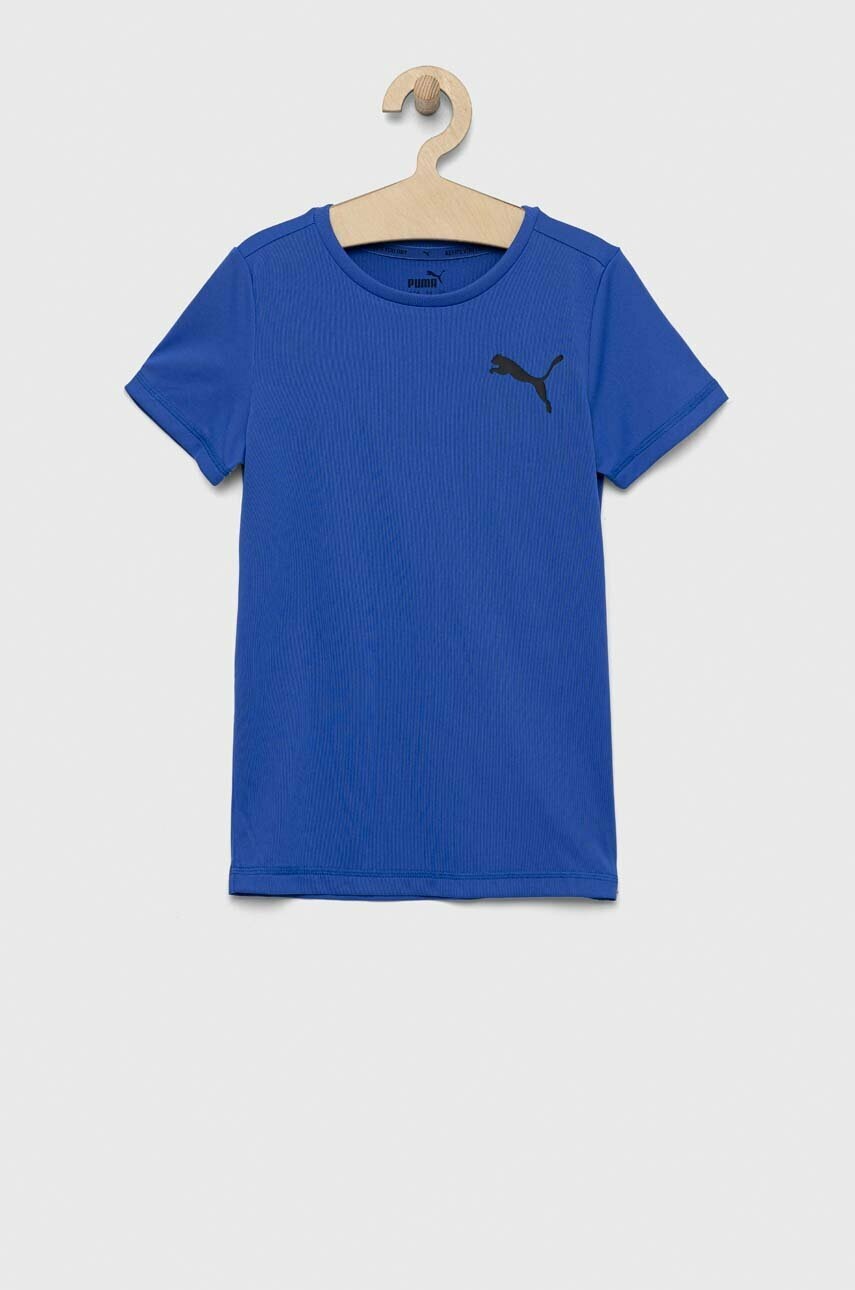 Детская футболка Puma ACTIVE Small Logo Tee B цвет фиолетовый с принтом