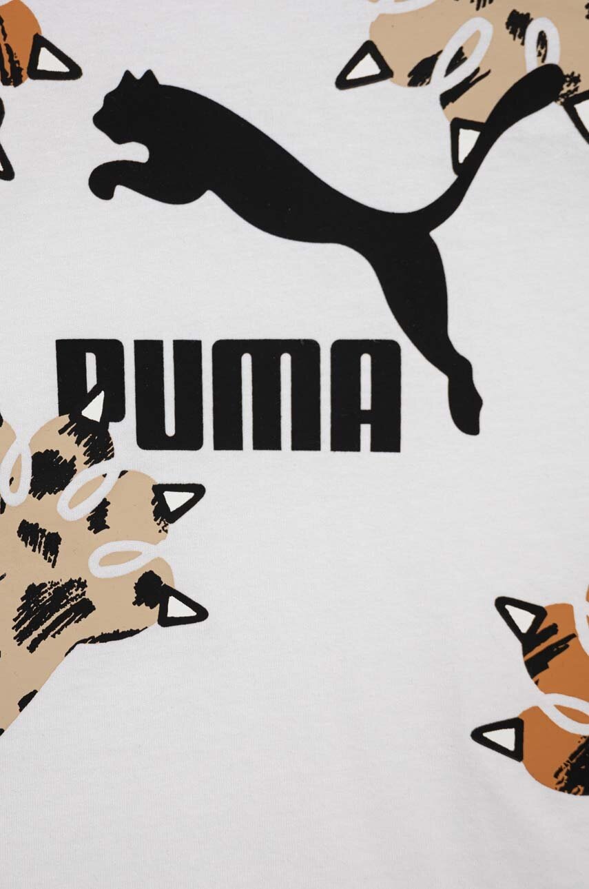 

Дитяча футболка Puma CLASSICS MATES Tee колір білий з принтом
