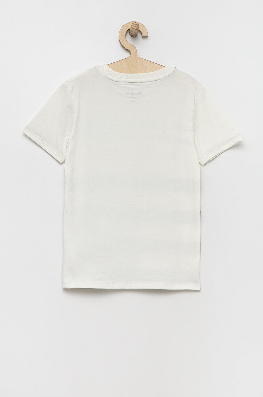 Дитяча бавовняна футболка Pepe Jeans колір білий з принтом в Луцьку Дитяча бавовняна футболка Pepe Jeans колір білий з принтом в Луцьку