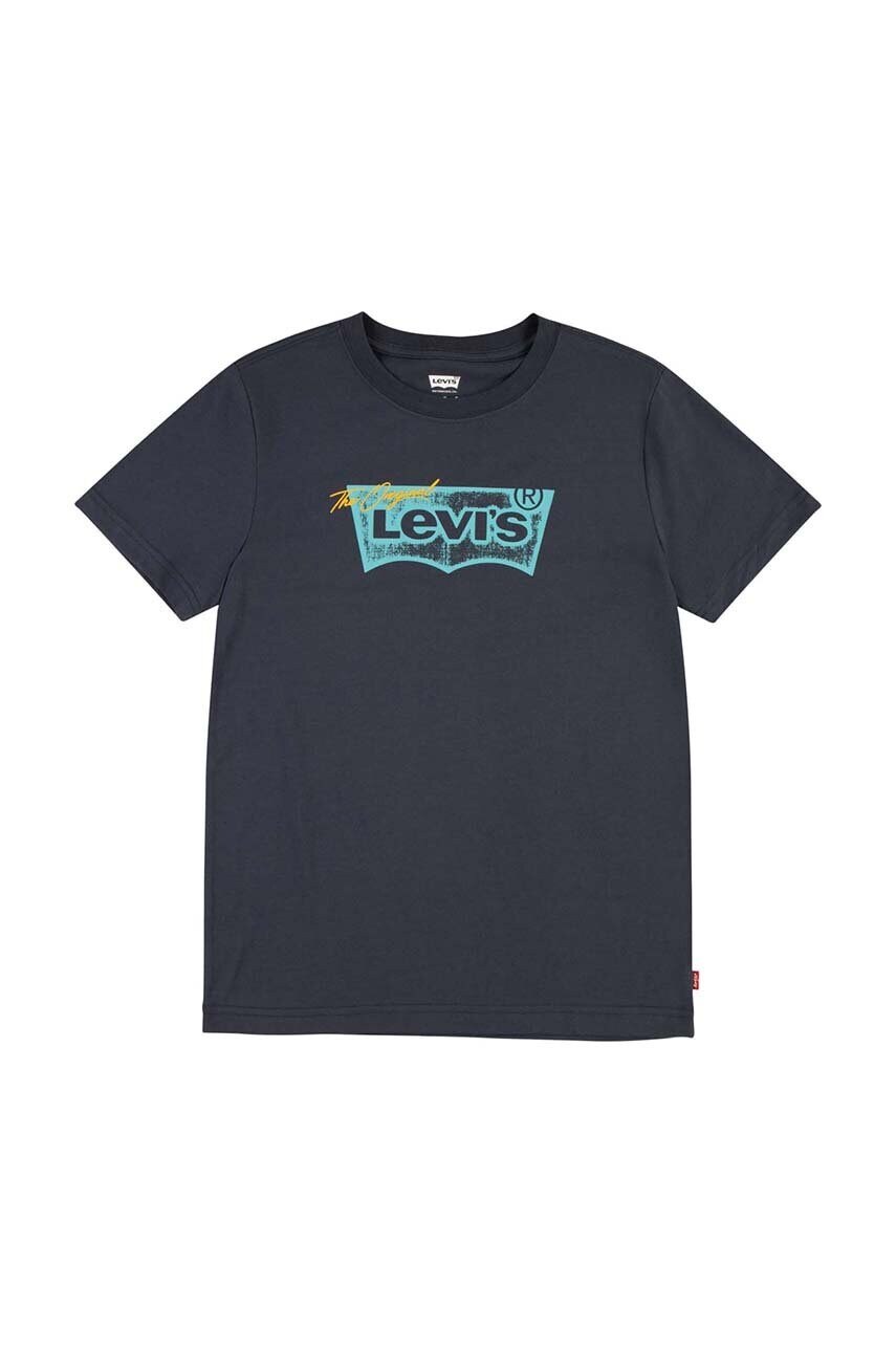 

Детска тениска Levi's в сиво с принт, Сив