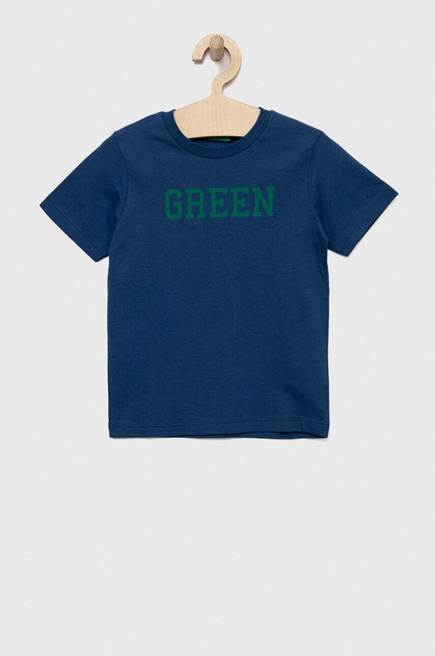 

Детская хлопковая футболка United Colors of Benetton с принтом