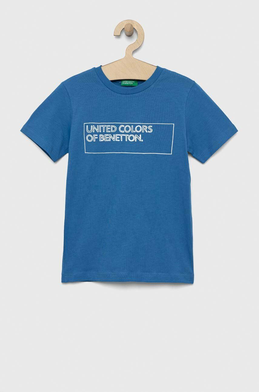 

Дитяча бавовняна футболка United Colors of Benetton з принтом