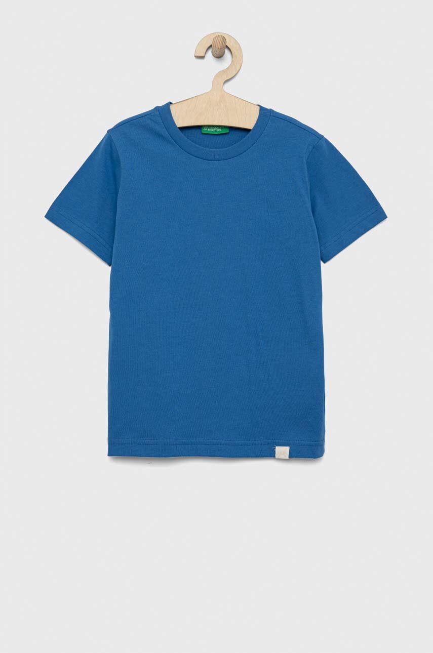 

Дитяча бавовняна футболка United Colors of Benetton однотонний