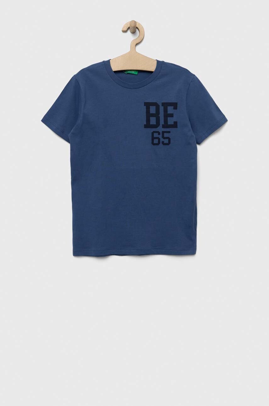 

Детская хлопковая футболка United Colors of Benetton с принтом