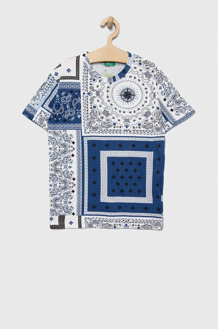 

Дитяча бавовняна футболка United Colors of Benetton візерунок
