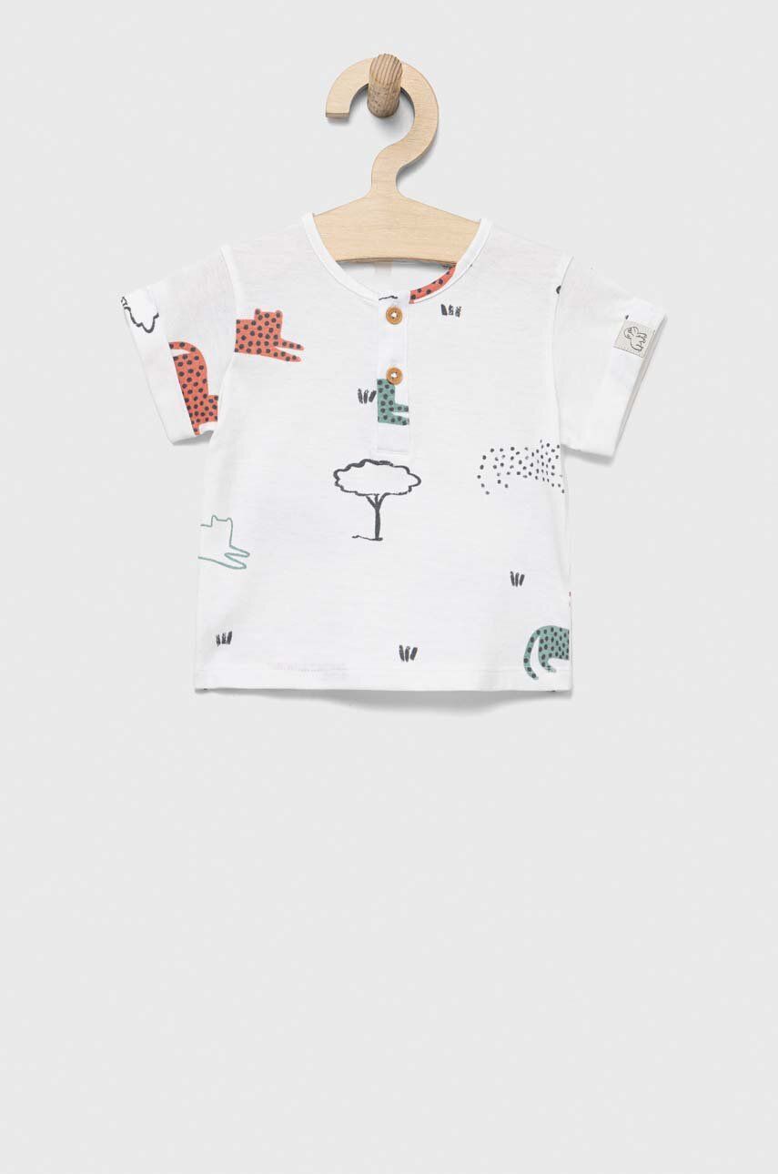 E-shop Bavlněné dětské tričko United Colors of Benetton bílá barva