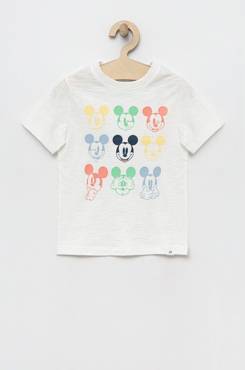 GAP tricou de bumbac pentru copii x Disney culoarea verde, cu imprimeu