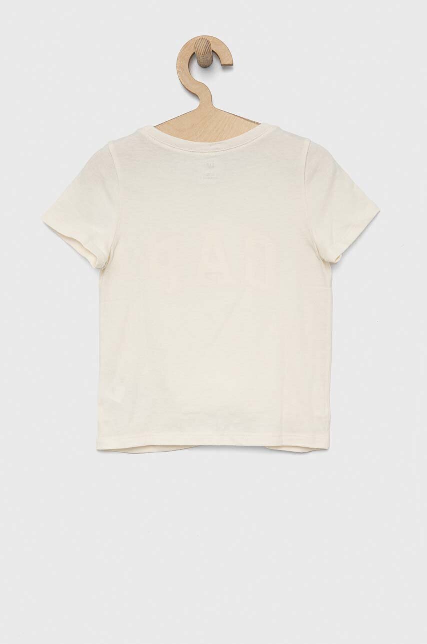 Детская хлопковая футболка GAP цвет синий с принтом