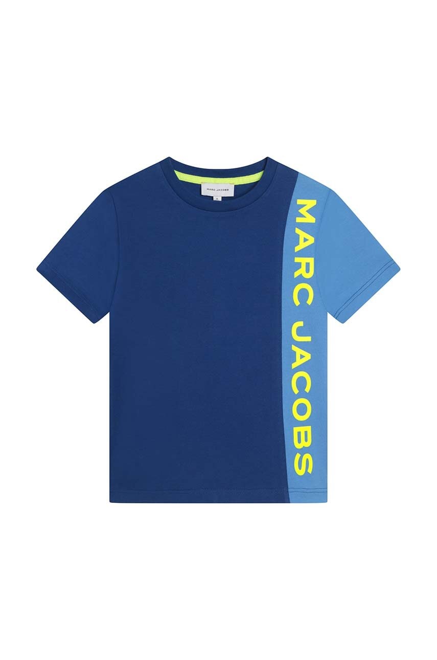 Marc jacobs tricou de bumbac pentru copii culoarea albastru marin, cu imprimeu