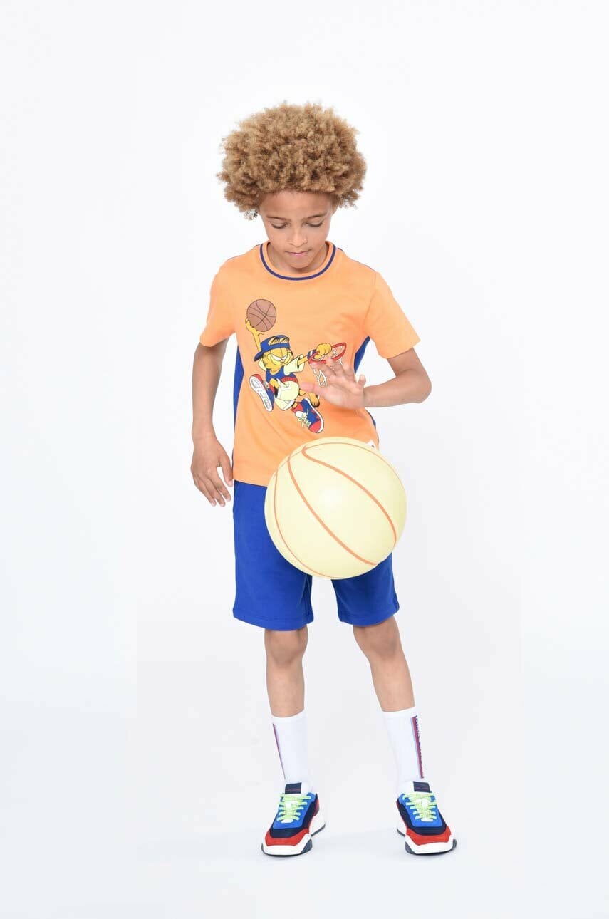 Marc jacobs tricou copii culoarea portocaliu, cu imprimeu
