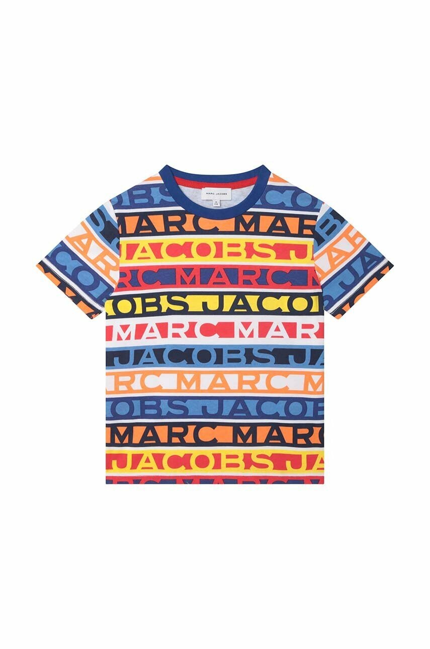 

Детская хлопковая футболка Marc Jacobs узорная