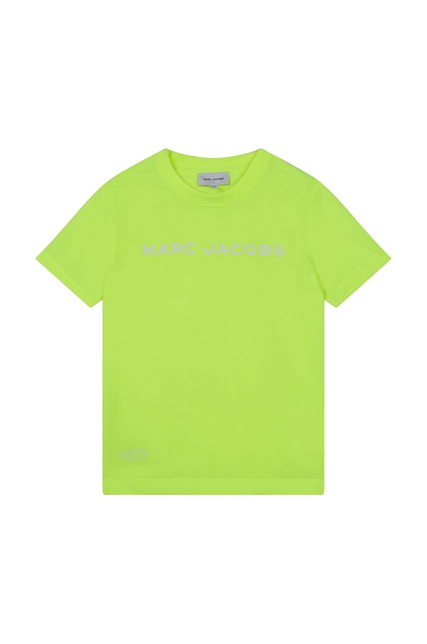 

Дитяча бавовняна футболка Marc Jacobs колір жовтий з принтом