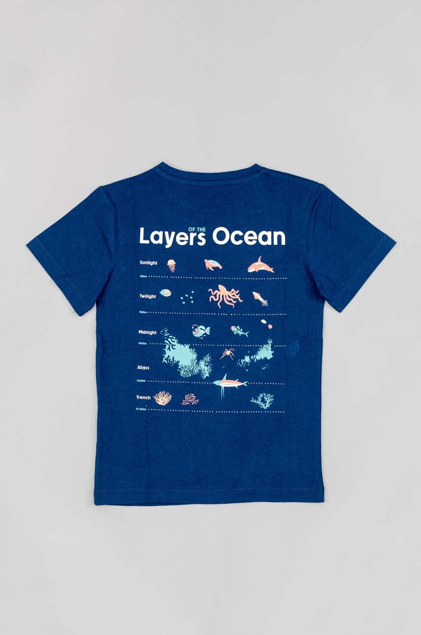 Детская хлопковая футболка zippy цвет синий с принтом в Чернигове Детская хлопковая футболка zippy цвет синий с принтом в Чернигове