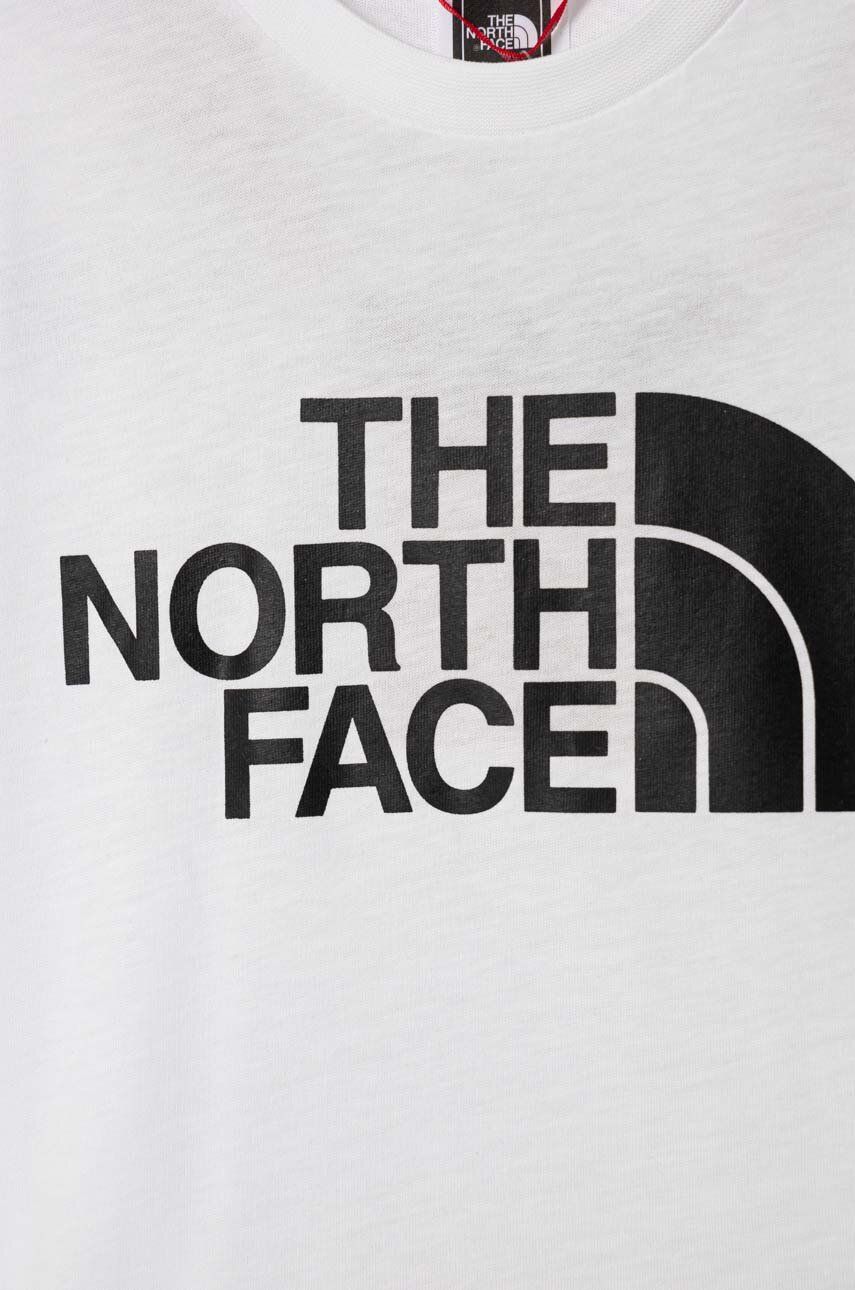 The North Face Tricou De Bumbac Pentru Copii Culoarea Alb, Cu Imprimeu