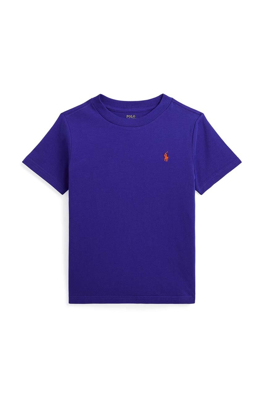 

Дитяча бавовняна футболка Polo Ralph Lauren однотонний