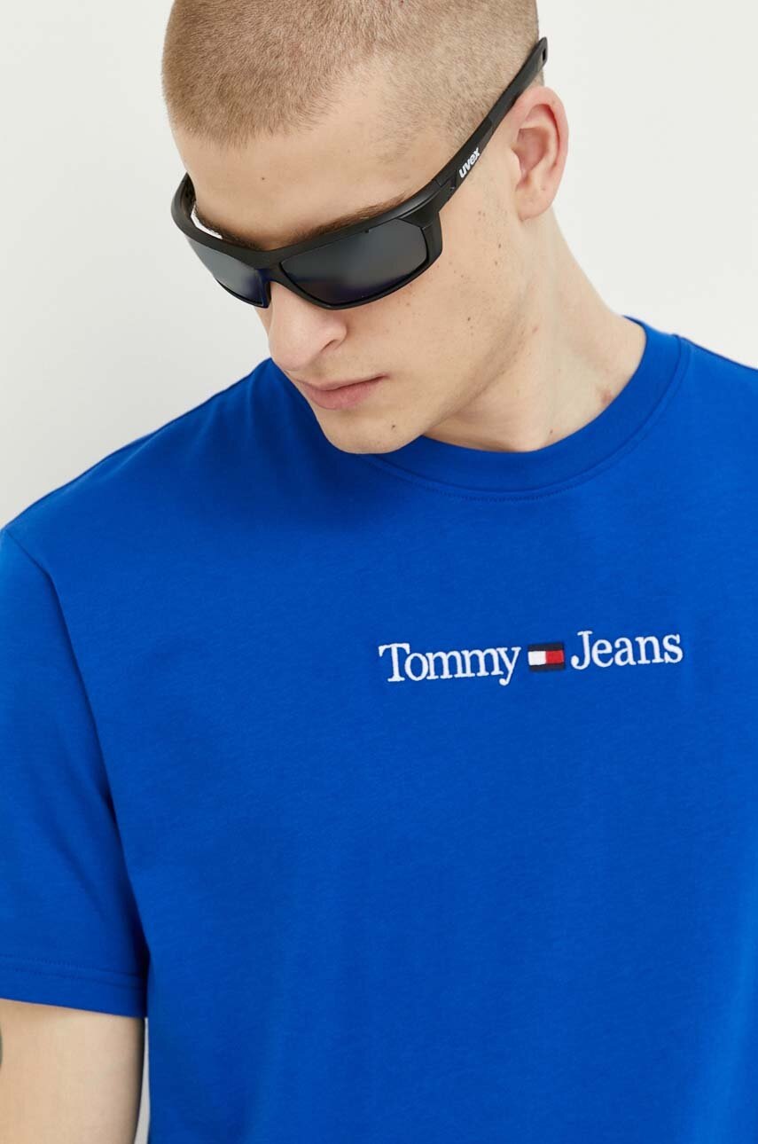 

Бавовняна футболка Tommy Jeans з аплікацією