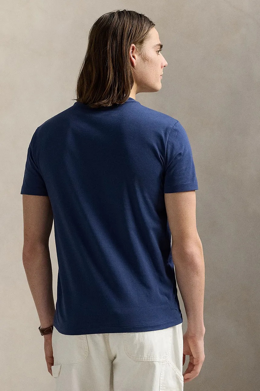 Хлопковая футболка Polo Ralph Lauren цвет красный однотонная 710671438