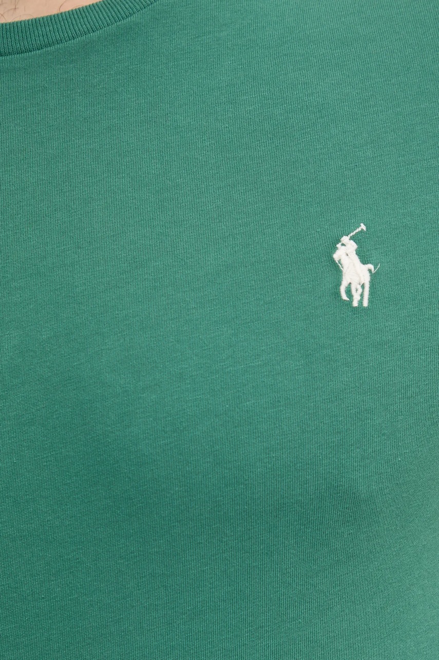Бавовняна футболка Polo Ralph Lauren чоловіча колір червоний однотонна 710671438 