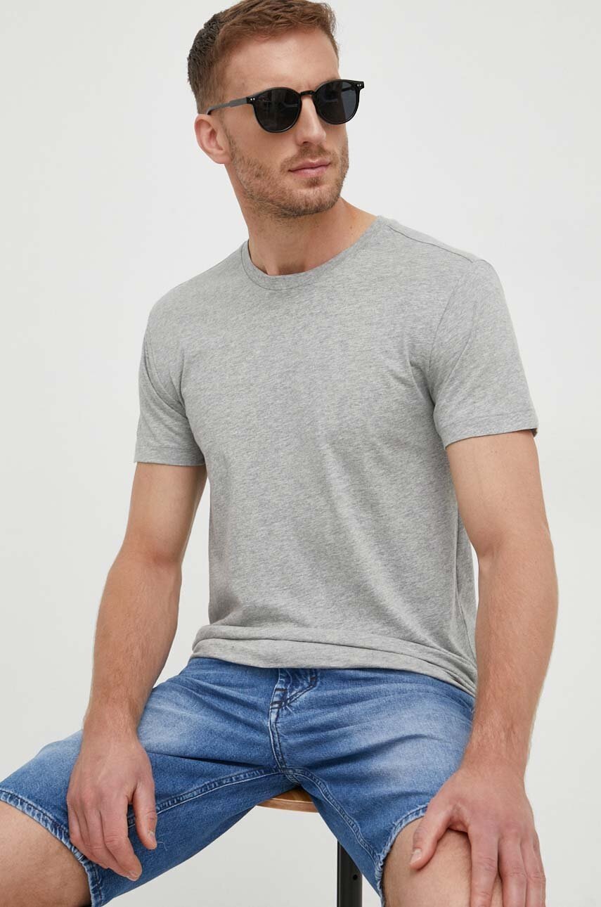 

Хлопковая футболка Polo Ralph Lauren 3 шт цвет синий однотонный