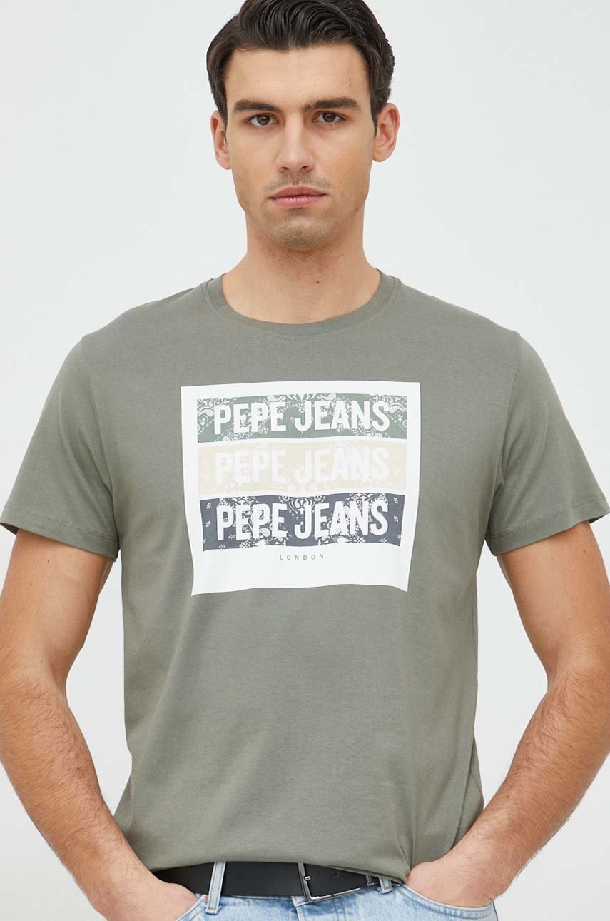 bavlnene-tricko-pepe-jeans-acee-zelena-barva-s-potiskem