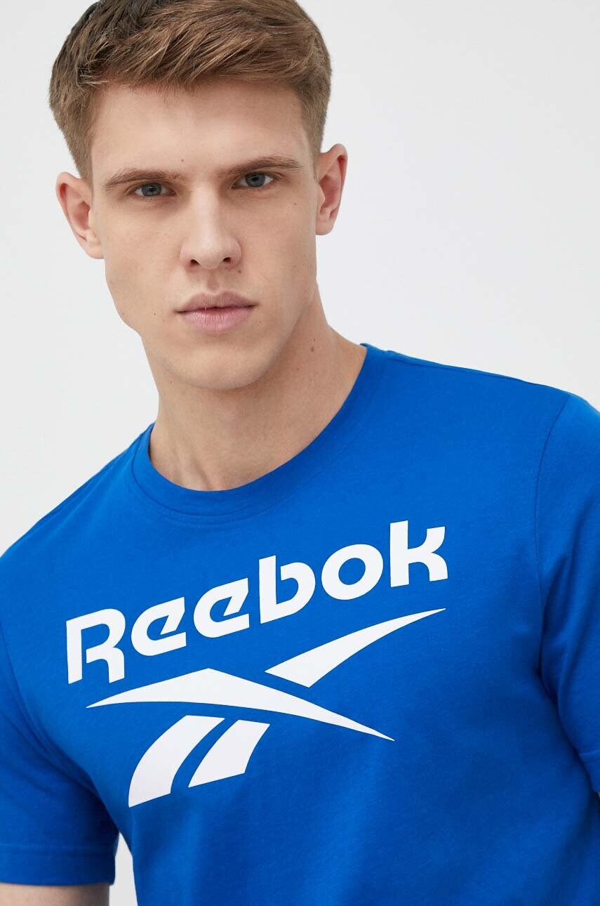 

Хлопковая футболка Reebok с принтом