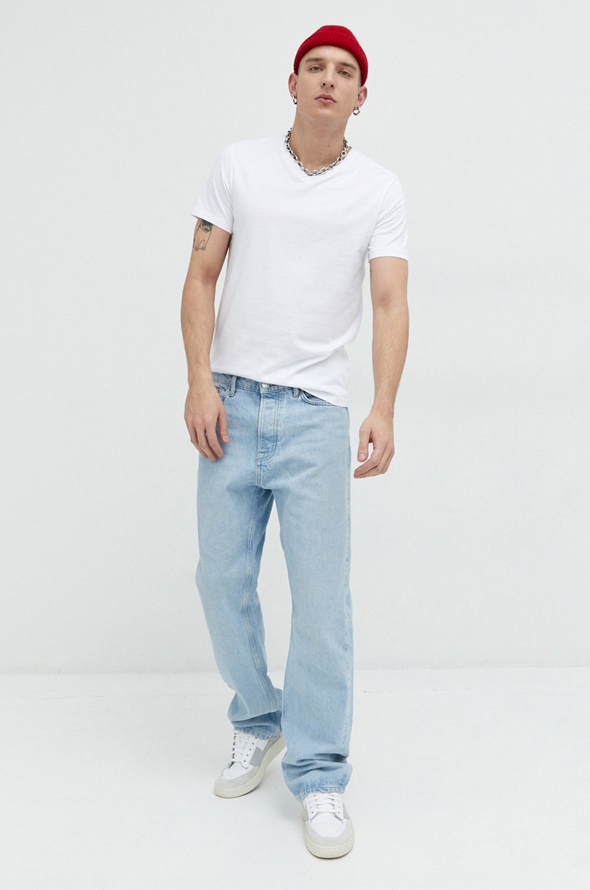 

Бавовняна футболка Jack & Jones JJEORGANIC колір білий однотонна 12156102