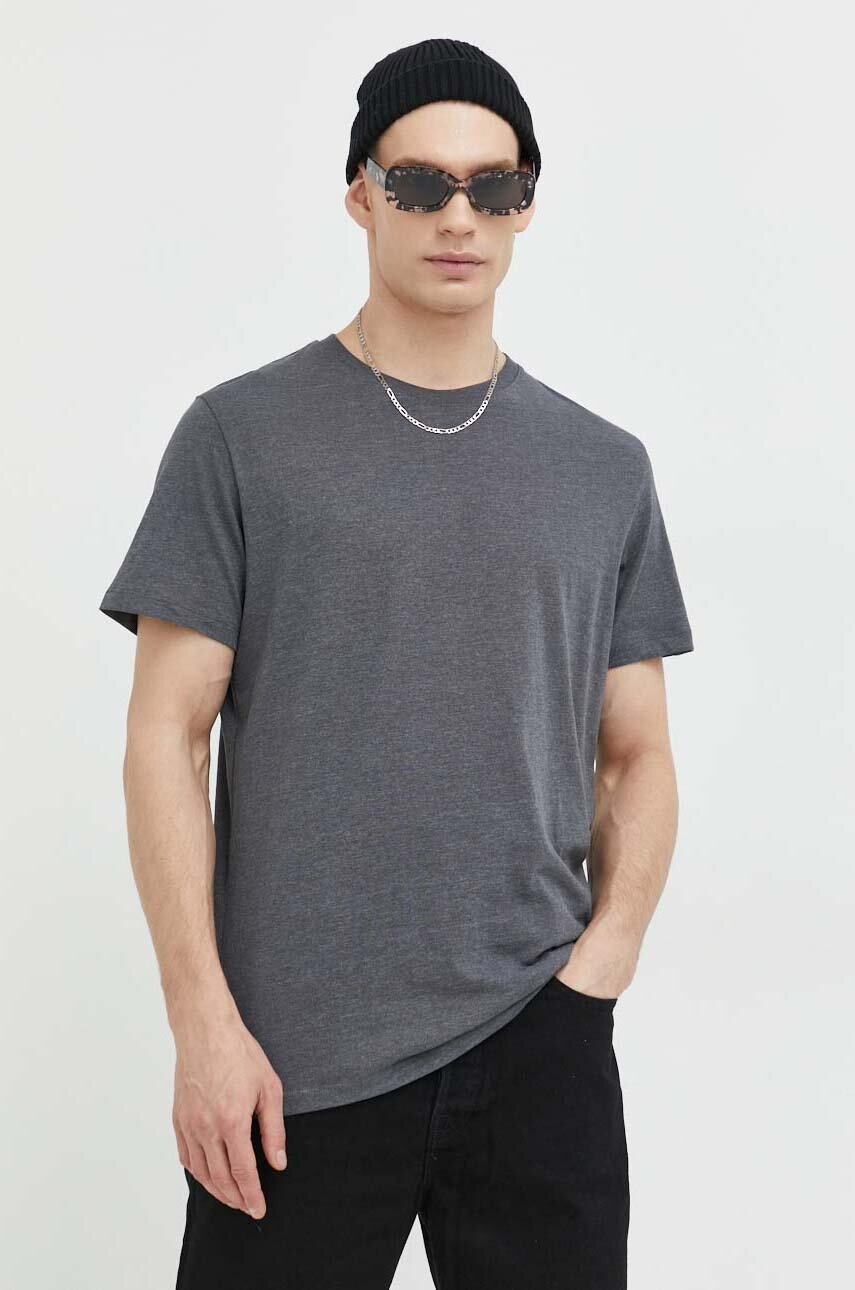 

Тениска Jack & Jones JJEORGANIC в сиво меланж на 12222887, Сив
