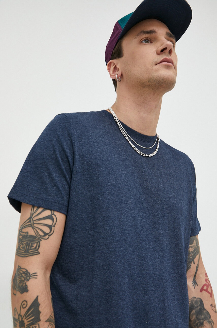 

Футболка Jack & Jones JJEORGANIC мужская цвет синий однотонная 12222887