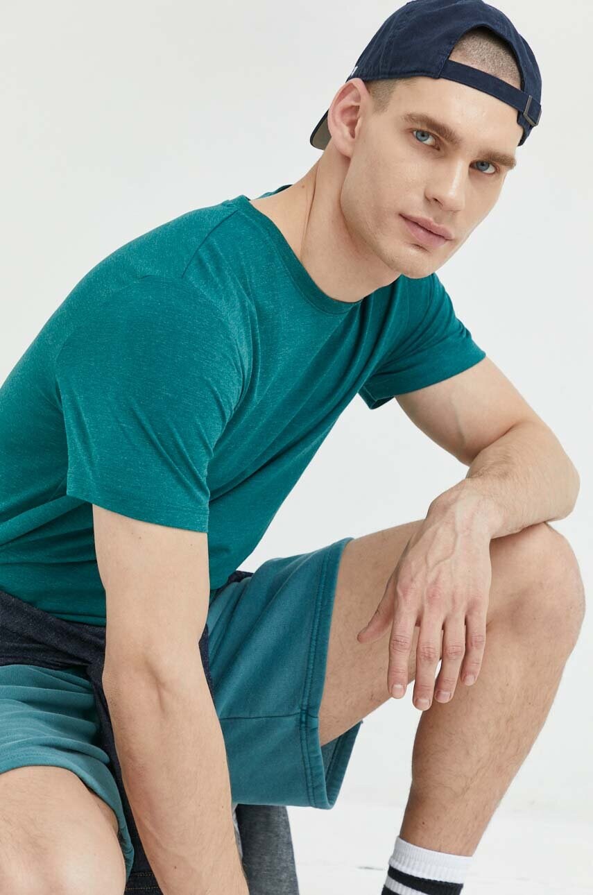 

Футболка Jack & Jones JJEORGANIC мужская цвет зелёный меланж 12222887