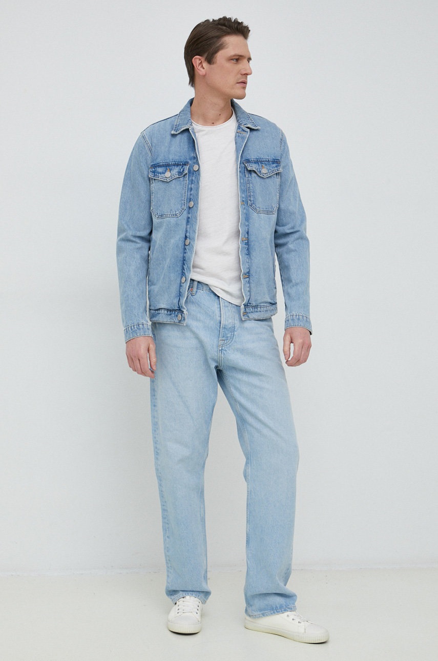 

Бавовняна футболка Pepe Jeans Carter колір білий з принтом