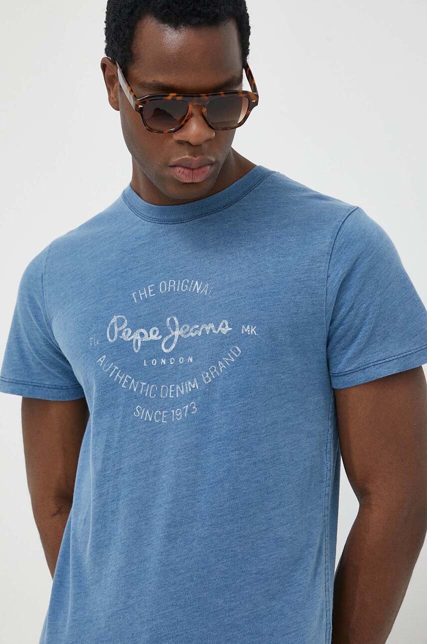 

Хлопковая футболка Pepe Jeans Ringo с принтом
